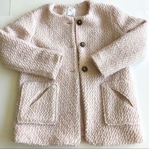Zara Girls Coat in Baby Pink